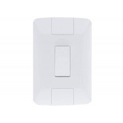 CJ PLACA 4X2 + 1 INTER BIPOLAR SIMPLES TERMOPL 10A 250V LINHA ARIA BRANCO TRAMONTINA