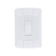 CONJUNTO PLACA 4X2 + 1 PULSADOR CAMPAINHA TERMOPL 6A 250V LINHA ARIA BRANCO TRAMONTINA
