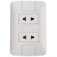 CONJUNTO 2 TOMADAS 2P UNIVERSAL 15 16 A 250 V BRANCO - ARIA TRAMONTINA