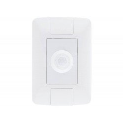 CONJUNTO PLACA 4X2 + DETECTOR DE PRESENCA EM TERMOPLASTICO LINHA ARIA BRANCO TRAMONTINA BIVOLT