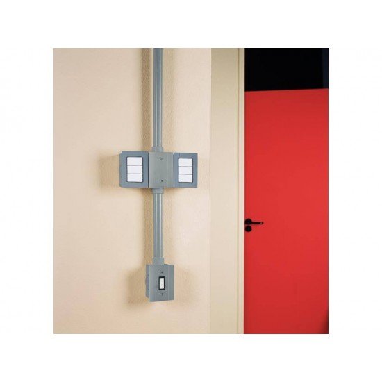 CAIXA MULTIPLA X EM TERMOPLASTICO CINZA ESCURO LINHA PLASTIBOX TRAMONTINA