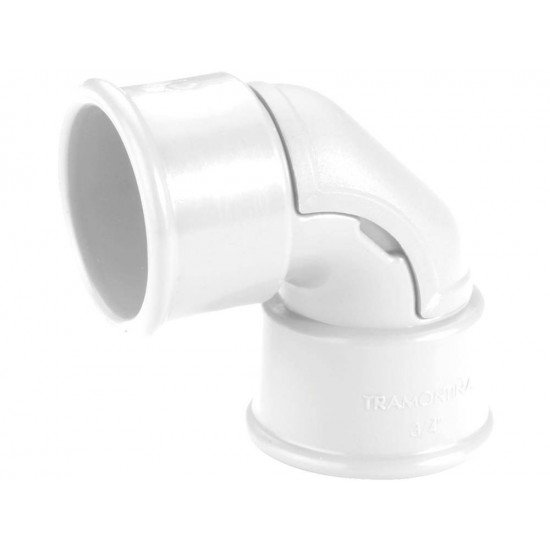 KIT 50 UNI COTOVELO 90 GRAUS DE 1 2 EM TERMOPLASTICO LINHA PLASTIBOX NA COR BRANCA TRAMONTINA