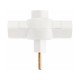 KIT 20 UNI PLUGUE T 2P EM TERMOPLASTICO COM COMPONENTES METALICOS 10A 250V BRANCO TRAMONTINA