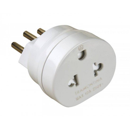 ADAPTADOR CONVERSOR COM PINO DE SEGURANCA 2PMAIST 10A 250V~ TRAMONTINA