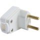 KIT 20 UNI PLUGUE MACHO 2P TERMOPLASTICO C COMPONENTES METALICOS 10A 250V BRANCO TRAMONTINA