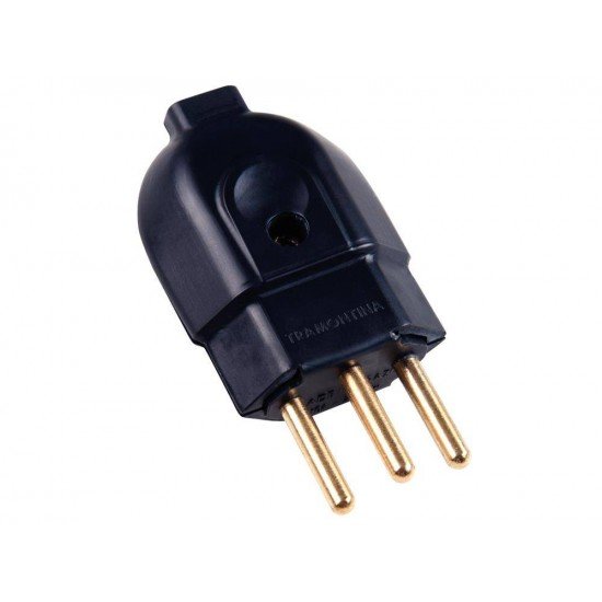 KIT 20 UNI PLUGUE MACHO 2P + T TERMOPLASTICO C COMPONENTES METALICOS 20A 250V PRETO TRAMONTINA