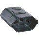 PLUGUE FEMEA 2P + T TERMOPLASTICO C COMPONENTES METALICOS 10A 250V PRETO TRAMONTINA