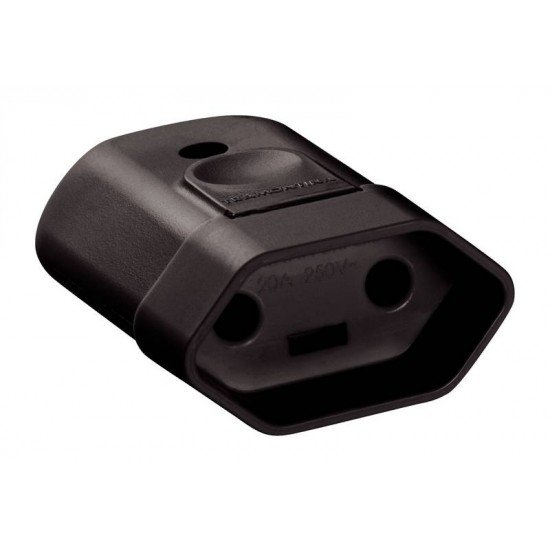 PLUGUE FEMEA 2P 20A 250V~ COR PRETO TRAMONTINA