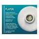 KIT 10 UNI PLAFON E27 100W COM SOQUETE EM POLICARBONATO TRAMONTINA