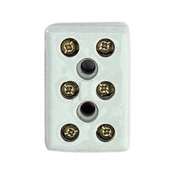 CONECTOR MULTIPLO 6MM2 EM PORCELANA COM COMPONENTES METALICOS TRAMONTINA
