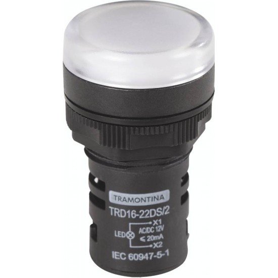 SINALIZADOR TRD16-22DS 2 12 V BRANCO TRAMONTINA