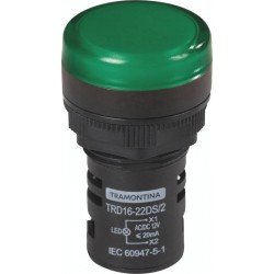 SINALIZADOR TRD16-22DS 2 12 V VERDE TRAMONTINA