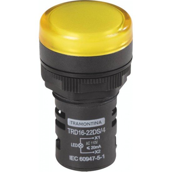SINALIZADOR TRD16-22DS 4 110 V AMARELO TRAMONTINA