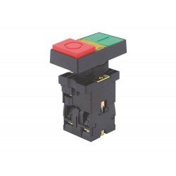 BOTAO DUPLO TRP2-EW8465 1NA+1NF VERDE VERMELHO EM TERMOPLASTICO TRAMONTINA