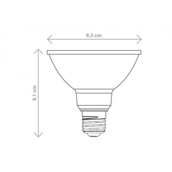 KIT 6 UNI LAMPADA DE LED TIPO PAR30 8,5W 6500K BRANCA TRAMONTINA