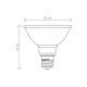 KIT 6 UNI LAMPADA DE LED TIPO PAR30 8,5W 6500K BRANCA TRAMONTINA