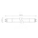 LAMPADA DE LED TIPO TUBO 9W 6500K BRANCA TRAMONTINA