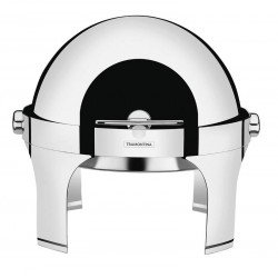 RECHAUD REDONDO EM ACO INOX BANHO MARIA TAMPA GIRATORIA 6,5 L TRAMONTINA