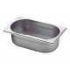 CUBA TRAMONTINA GN 1/4 EM AÇO INOX SEM ALÇAS PROFUNDIDADE 150 MM - ACERO 201