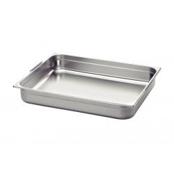 CUBA TRAMONTINA GN 1/1 EM AÇO INOX COM ALÇAS MÓVEIS PROFUNDIDADE 100 MM AÇO 304