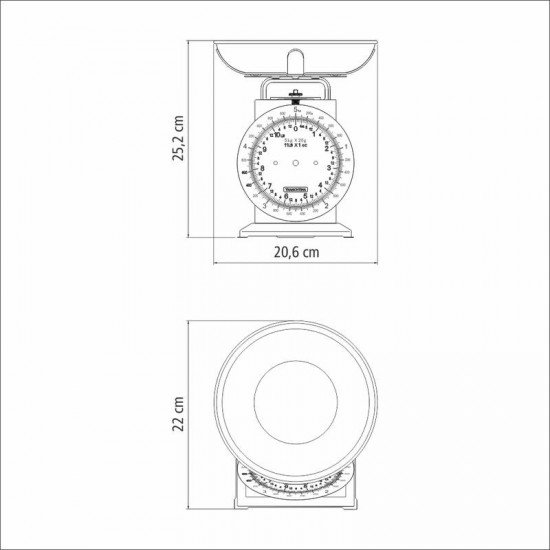 BALANÇA PARA COZINHA ANALÓGICA TRAMONTINA ADATTO