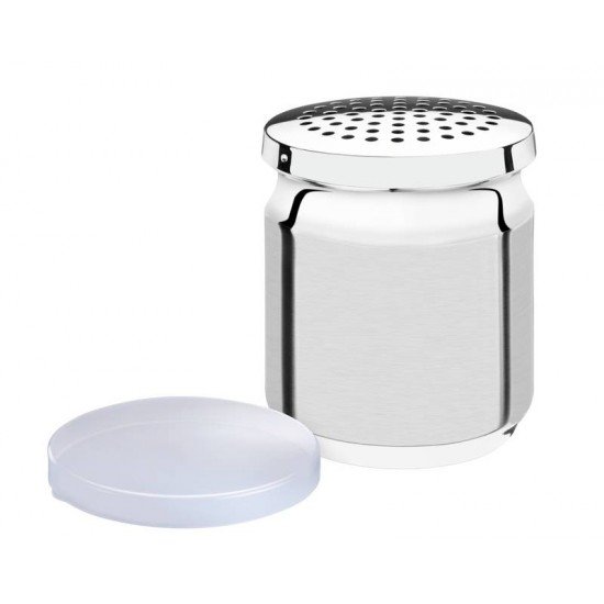 PORTA QUEIJO RALADO UTILITY EM ACO INOX COM TAMPA DE PLASTICO TRAMONTINA