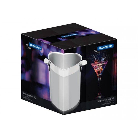 BALDE PARA GARRAFAS COSMOS EM ACO INOX 18,2 CM 5,2 L TRAMONTINA