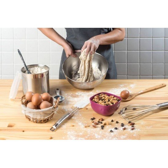 POTE FREEZINOX REDONDO EM ACO INOX COM ACABAMENTO FOSCO SEM TAMPA 18 CM 1,6 L TRAMONTINA