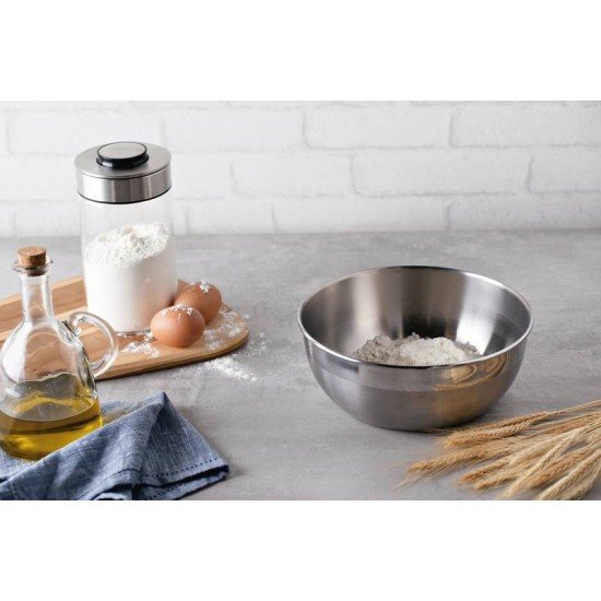 POTE TRAMONTINA FREEZINOX REDONDO EM AÇO INOX COM ACABAMENTO FOSCO SEM TAMPA 28 CM 5,8 L