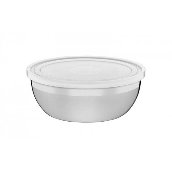 POTE FREEZINOX REDONDO EM ACO INOX COM TAMPA PLASTICA 22 CM 2,9 L TRAMONTINA