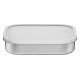 POTE QUADRADO FREEZINOX EM ACO INOX COM TAMPA PLASTICA 16 CM 0,8 L TRAMONTINA