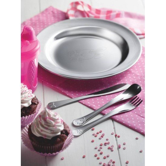 PRATO INFANTIL LE PETIT EM ACO INOX COELHINHO 23 CM TRAMONTINA