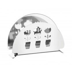 PORTA GUARDANAPOS UTILITY EM ACO INOX COM DETALHES VAZADOS TRAMONTINA