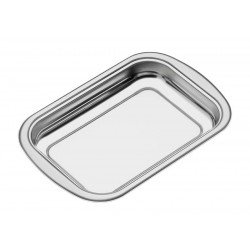 ASSADEIRA COSMOS RETANGULAR EM ACO INOX 43 CM TRAMONTINA