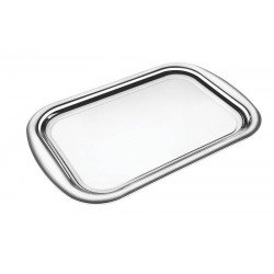 BANDEJA COSMOS RETANGULAR EM ACO INOX 39 CM TRAMONTINA