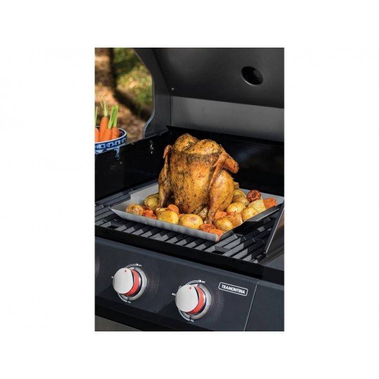 GRELHA ACO INOX PARA FRANGO TRAMONTINA