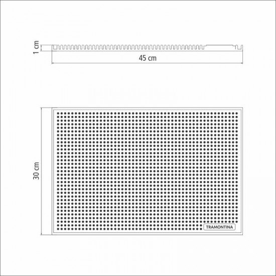 TAPETE DE BAR TRAMONTINA EM PVC 45X30 CM