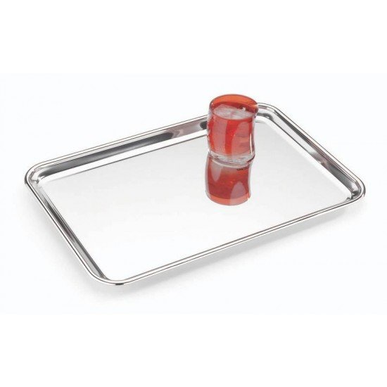 BANDEJA SERVICE RETANGULAR EM ACO INOX 40X27 CM TRAMONTINA