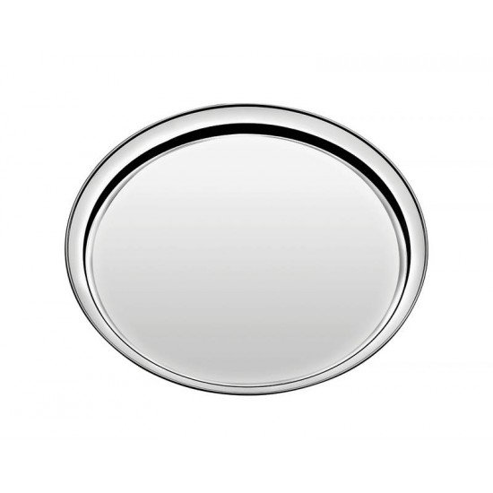 BANDEJA SERVICE EM ACO INOX REDONDA 35 CM TRAMONTINA