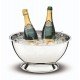CHAMPANHEIRA SERVICE EM ACO INOX COM SUPORTE PARA 4 GARRAFAS 36 CM 12,4 L TRAMONTINA