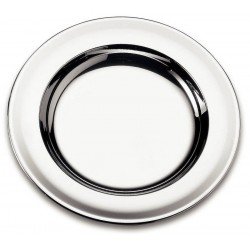 PRATO RASO SEVICE EM ACO INOX 23 CM TRAMONTINA