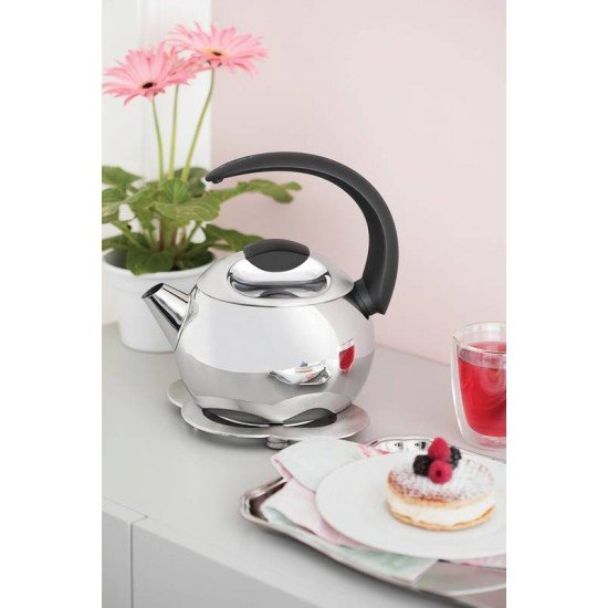 CHALEIRA EM ACO INOX CABO PRETO 18 CM 2,2 L TRAMONTINA