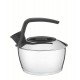CHALEIRA EM ACO INOX COM FUNDO TRIPLO CABO PRETO 1,5 L TRAMONTINA