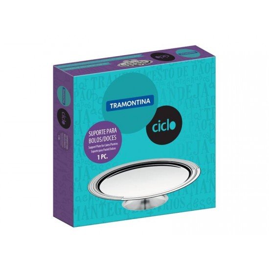 SUPORTE PARA BOLO CICLO EM ACO INOX TRAMONTINA