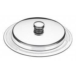 MANTEIGUEIRA CICLO REDONDA EM ACO INOX COM TAMPA TRAMONTINA