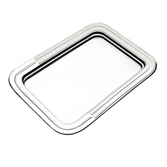 BANDEJA RETANGULAR CICLO EM ACO INOX 42X30 CM TRAMONTINA