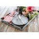 BANDEJA PRISMA RETANGULAR EM ACO INOX 51X36 CM TRAMONTINA