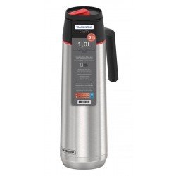 GARRAFA TERMICA EXATA EM ACO INOX COM AMPOLA DE ACO 1 L TRAMONTINA