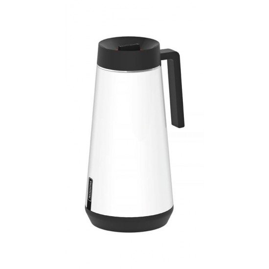 BULE TERMICO EXATA EM ACO INOX BRANCO COM INFUSOR 750 ML TRAMONTINA