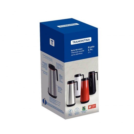 BULE TÉRMICO TRAMONTINA EXATA EM AÇO INOX 1 L